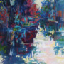 Carolin Augustin,'Spiegelung, 2020, Acryl und Kreide auf Leinwand