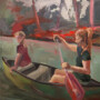 Paula Schmidt, 'Nimmerland, 2022, Öl auf Leinwand
