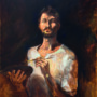 Sebastian Dorn, 'Selbstportrait zwischen den Kreisen', Öl, 2018